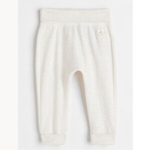 H&M Foldover Cuff Leggings | Natural White Marl